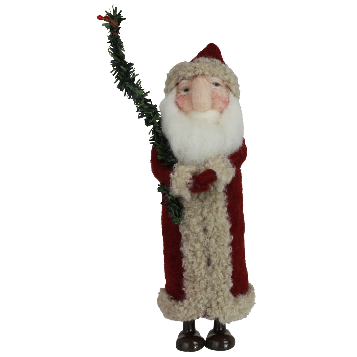 Festive Santa with Tall Tree, Felt Set Of 4 By HomArt | Ornaments | Modishstore