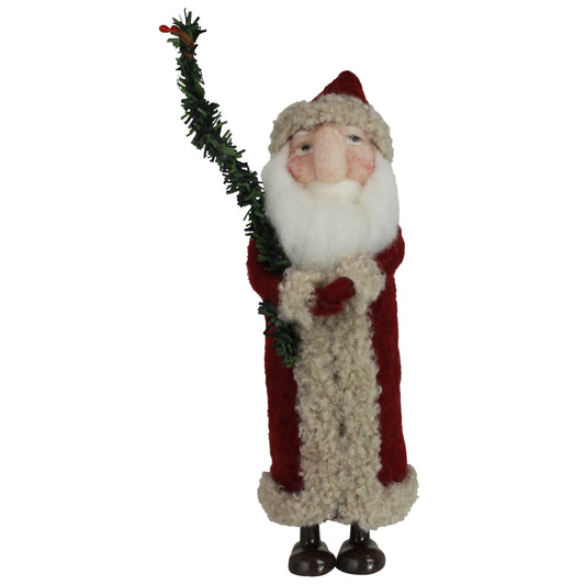 Festive Santa with Tall Tree, Felt Set Of 4 By HomArt | Ornaments | Modishstore