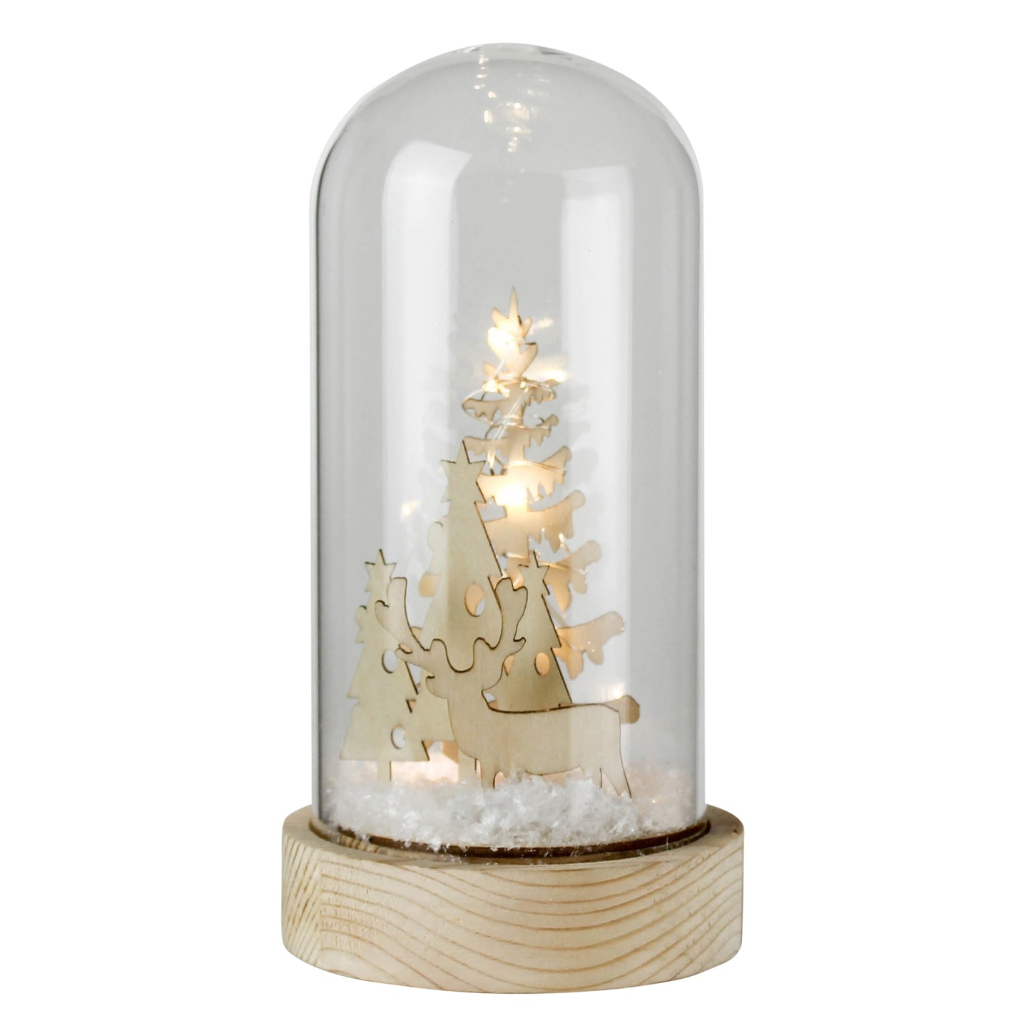 Snowglobe, Glass & Wood - Large Set Of 4 By HomArt | Ornaments | Modishstore - 2