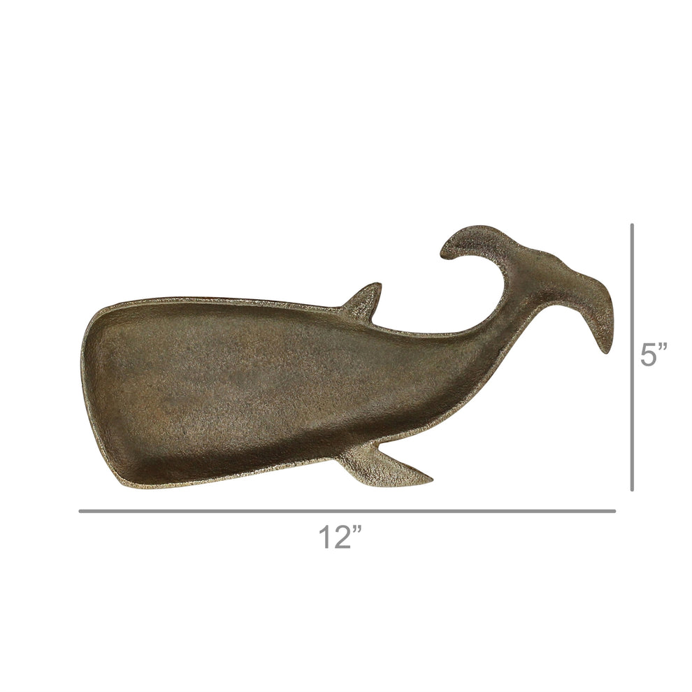 Whale Plate, Brass Set Of 4 By HomArt | Kitchen Accessories | Modishstore - 3