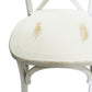 Crossback Dining Chairs, White Wash By CSP