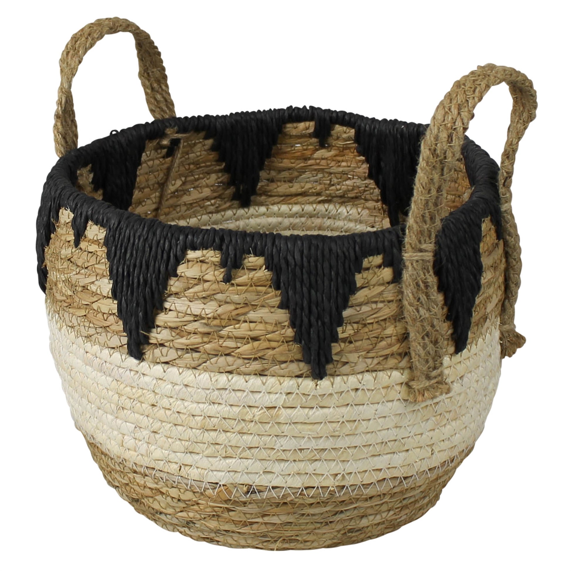 Gideon Baskets, Tribal Rim, Set of 6 By HomArt | Bins, Baskets & Buckets | Modishstore - 2