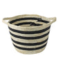 Gideon Striped Baskets with Handles - Set/6, Sm By HomArt | Bins, Baskets & Buckets | Modishstore - 4