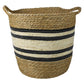 Gideon Striped Baskets with Handles - Set/6, Large By HomArt | Bins, Baskets & Buckets | Modishstore - 4