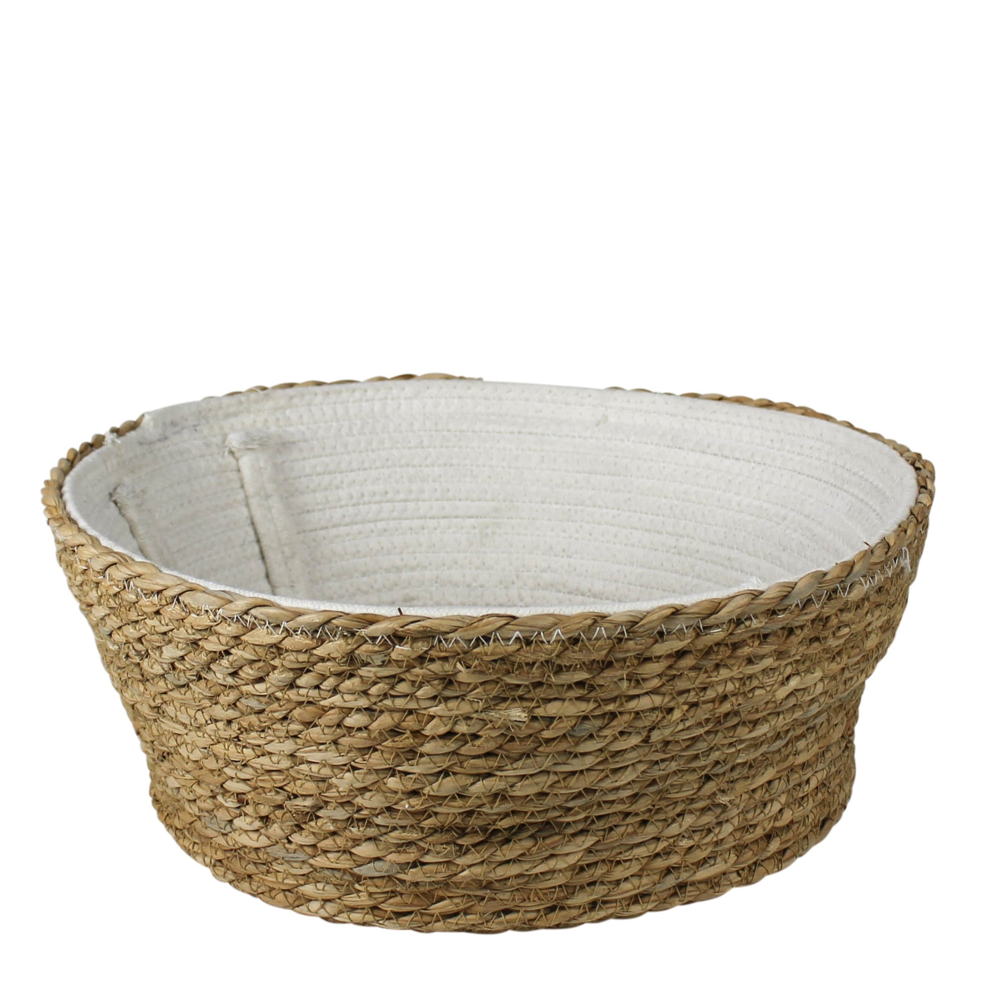 Gideon Collapsible Grass & Cotton Basket Set Of 4 By HomArt | Bins, Baskets & Buckets | Modishstore - 3