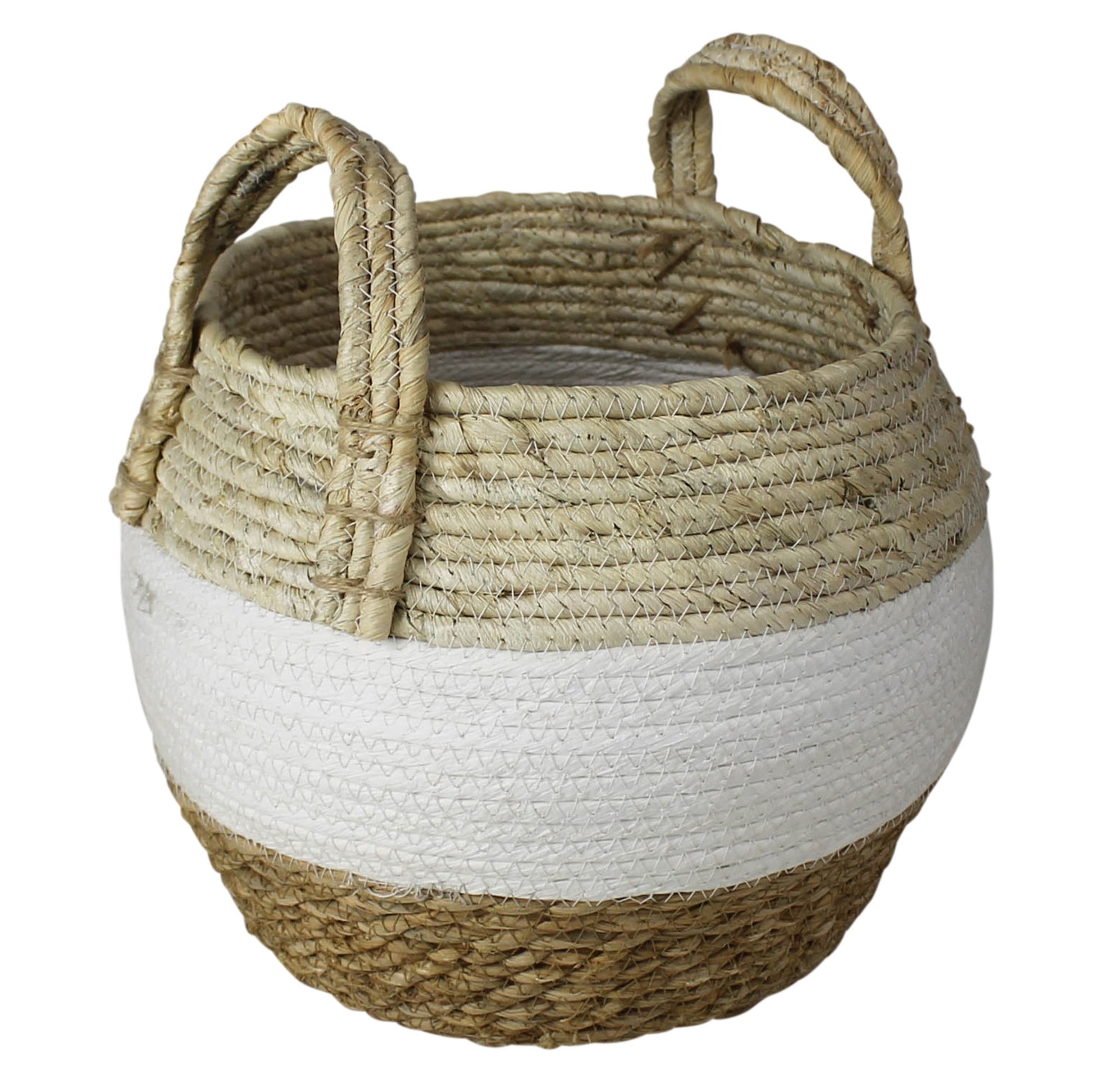 Gideon Grass and Cotton Baskets - Set/4 By HomArt | Bins, Baskets & Buckets | Modishstore - 3