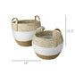 Gideon Grass and Cotton Baskets - Set/4 By HomArt | Bins, Baskets & Buckets | Modishstore - 5