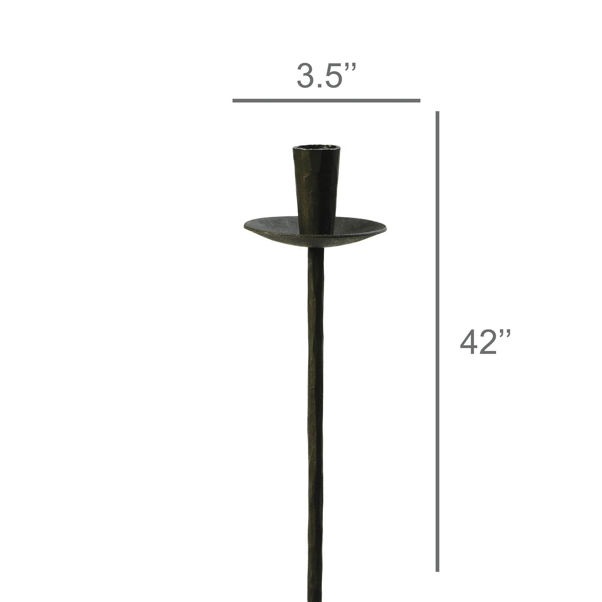 Garden Stake Taper Holder, Iron - Black Set Of 4 By HomArt | Candle Holders | Modishstore - 4