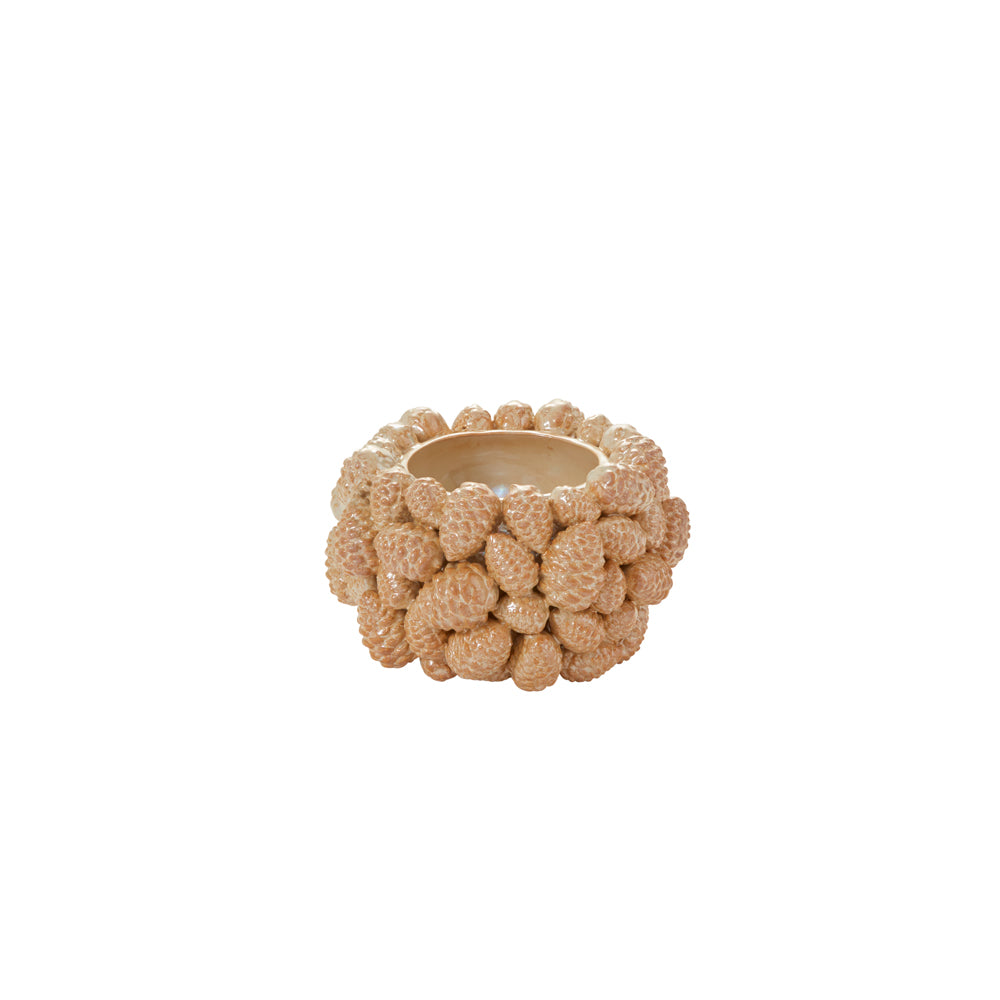Pine Gold Pot By Accent Decor | Planters, Troughs & Cachepots | Modishstore - 7