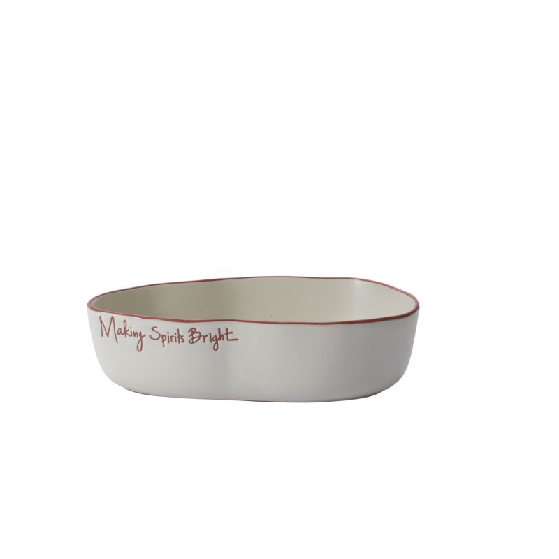 Evergreen Serving Dish 14" x 8" x 3.75" By Accent Decor | Decorative Trays & Dishes | Modishstore - 3
