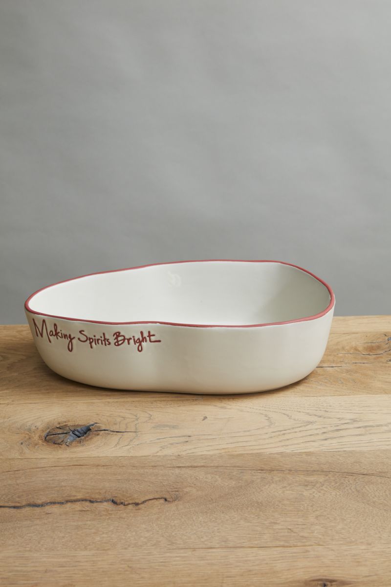 Evergreen Serving Dish 14" x 8" x 3.75" By Accent Decor | Decorative Trays & Dishes | Modishstore - 2