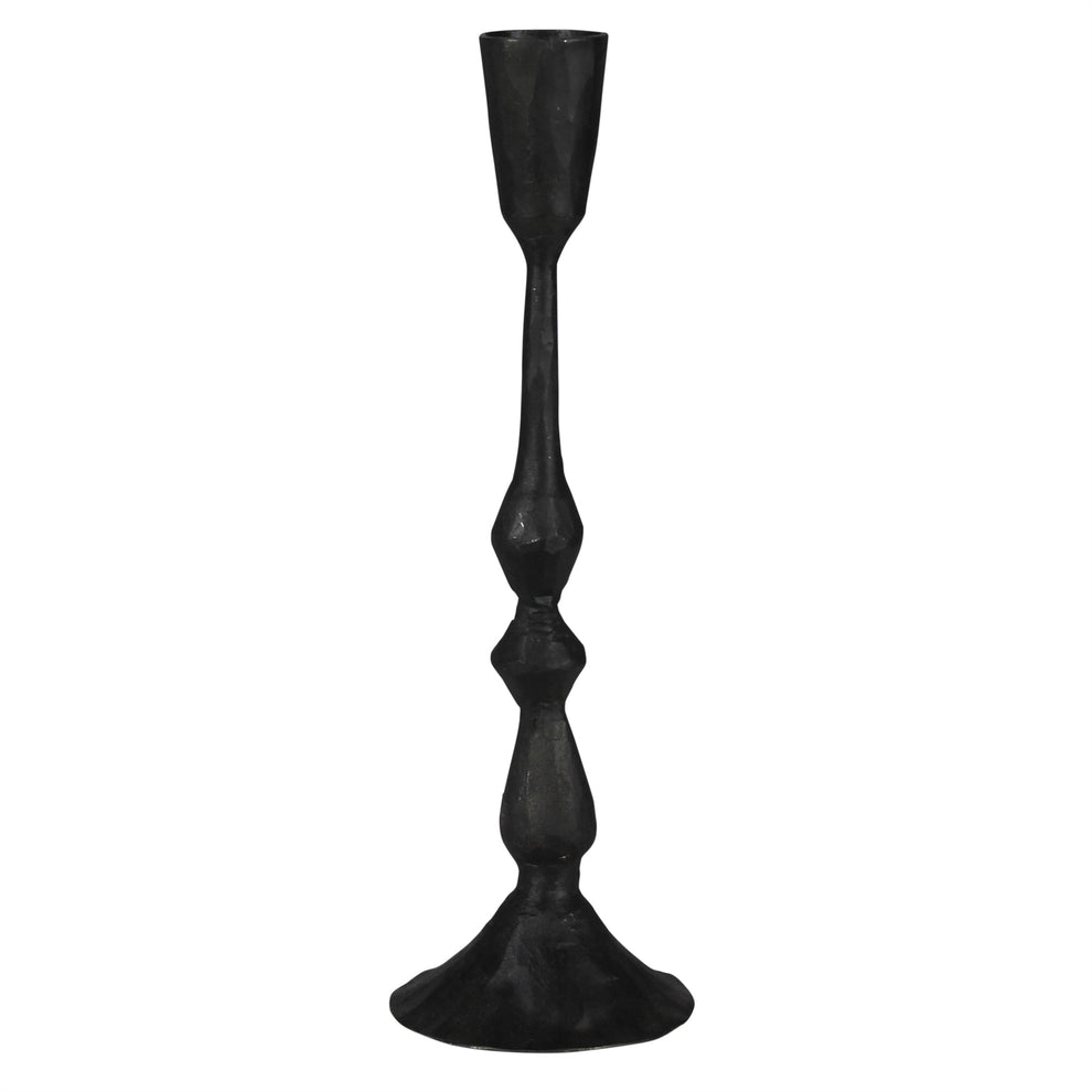 Jones Taper Holder, Metal, Black Set Of 4 By HomArt | Candle Holders | Modishstore - 2