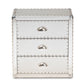 Baxton Studio Armel French Industrial Silver Metal 3-Drawer End Table | Cabinets | Modishstore - 6
