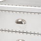 Baxton Studio Armel French Industrial Silver Metal 3-Drawer End Table | Cabinets | Modishstore - 9