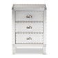 Baxton Studio Claude French Industrial Silver Metal 3-Drawer End Table | Cabinets | Modishstore - 6