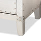 Baxton Studio Claude French Industrial Silver Metal 3-Drawer End Table | Cabinets | Modishstore - 9