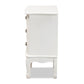 Baxton Studio Gabrielle Traditional French Country Provincial White-Finished 3-Drawer Wood End Table | Cabinets | Modishstore - 7