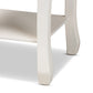 Baxton Studio Gabrielle Traditional French Country Provincial White-Finished 2-Drawer Wood End Table | Cabinets | Modishstore - 9