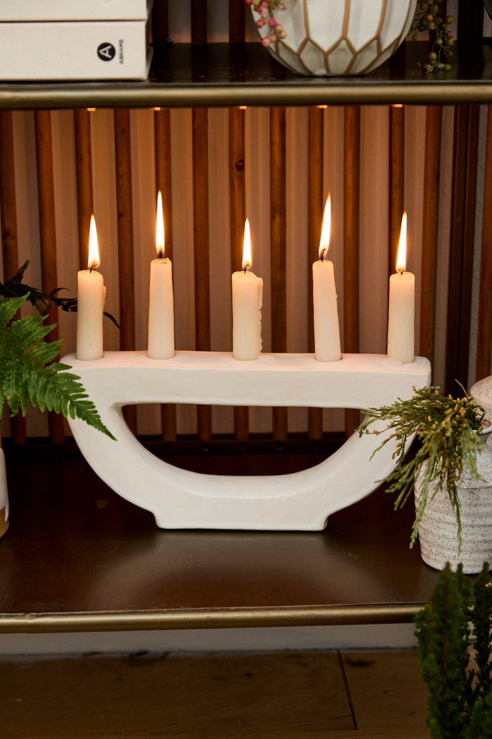 Halfmoon Candelabra Set of 2 By Accent Decor | Planters, Troughs & Cachepots | Modishstore - 4