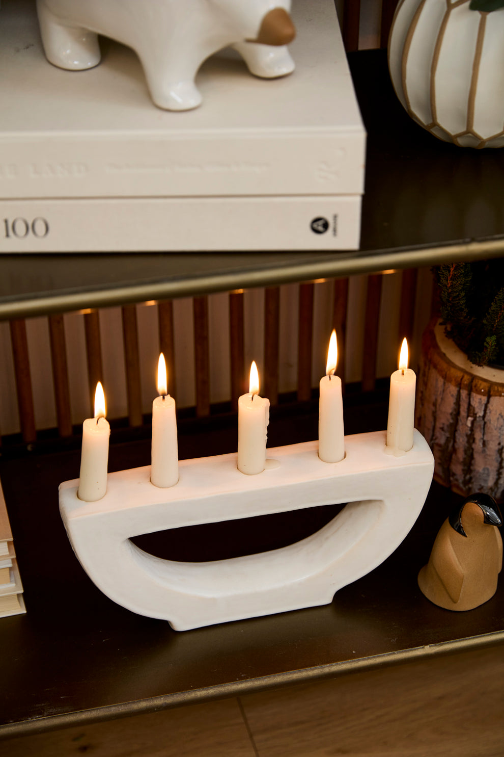 Halfmoon Candelabra Set of 2 By Accent Decor | Planters, Troughs & Cachepots | Modishstore - 5
