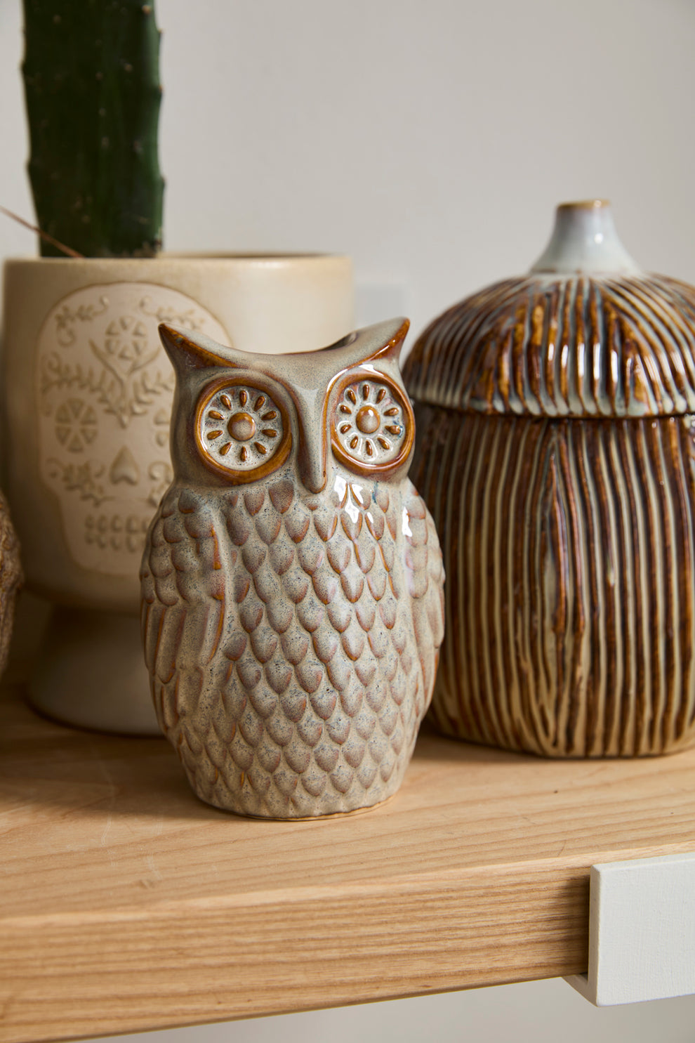 Great Grey Owl Budvase Set of 8 By Accent Decor | Vases | Modishstore - 7