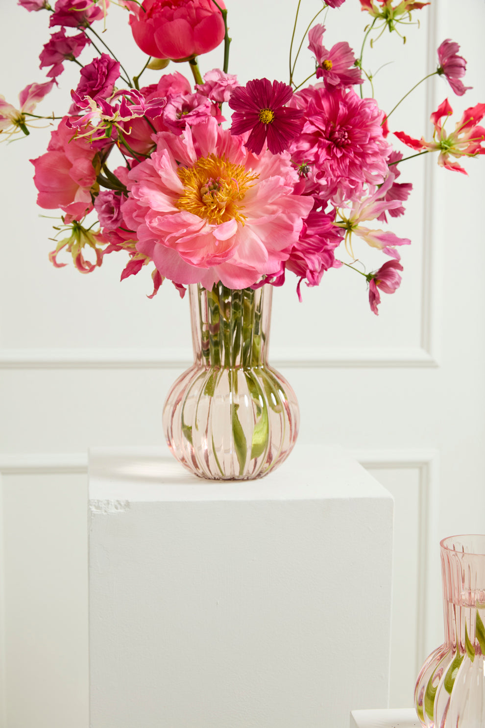 Peony Vase Set of 4 By Accent Decor | Vases | Modishstore - 9