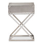 Baxton Studio William Modern French Industrial Silver Metal 1-Drawer End Table | Cabinets | Modishstore - 8