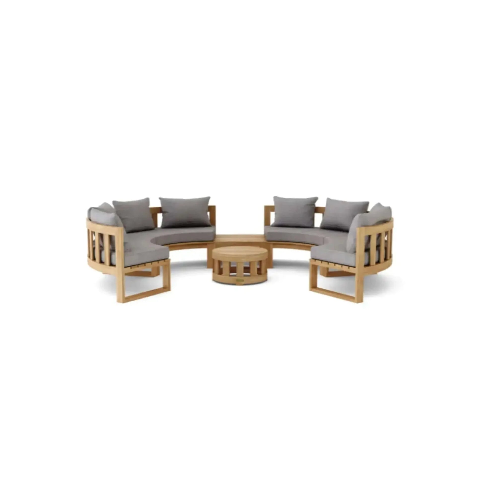 Circular Modular Deep Seating Set - SET-811 By Anderson Teak | Outdoor Sofas, Loveseats & Sectionals | Modishstore - 4