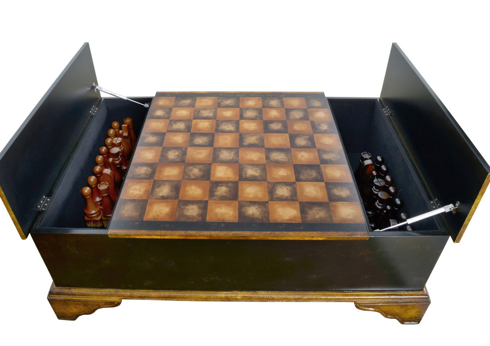 Ebony Chess Set Coffee Table | Coffee Tables | Modishstore - 3
