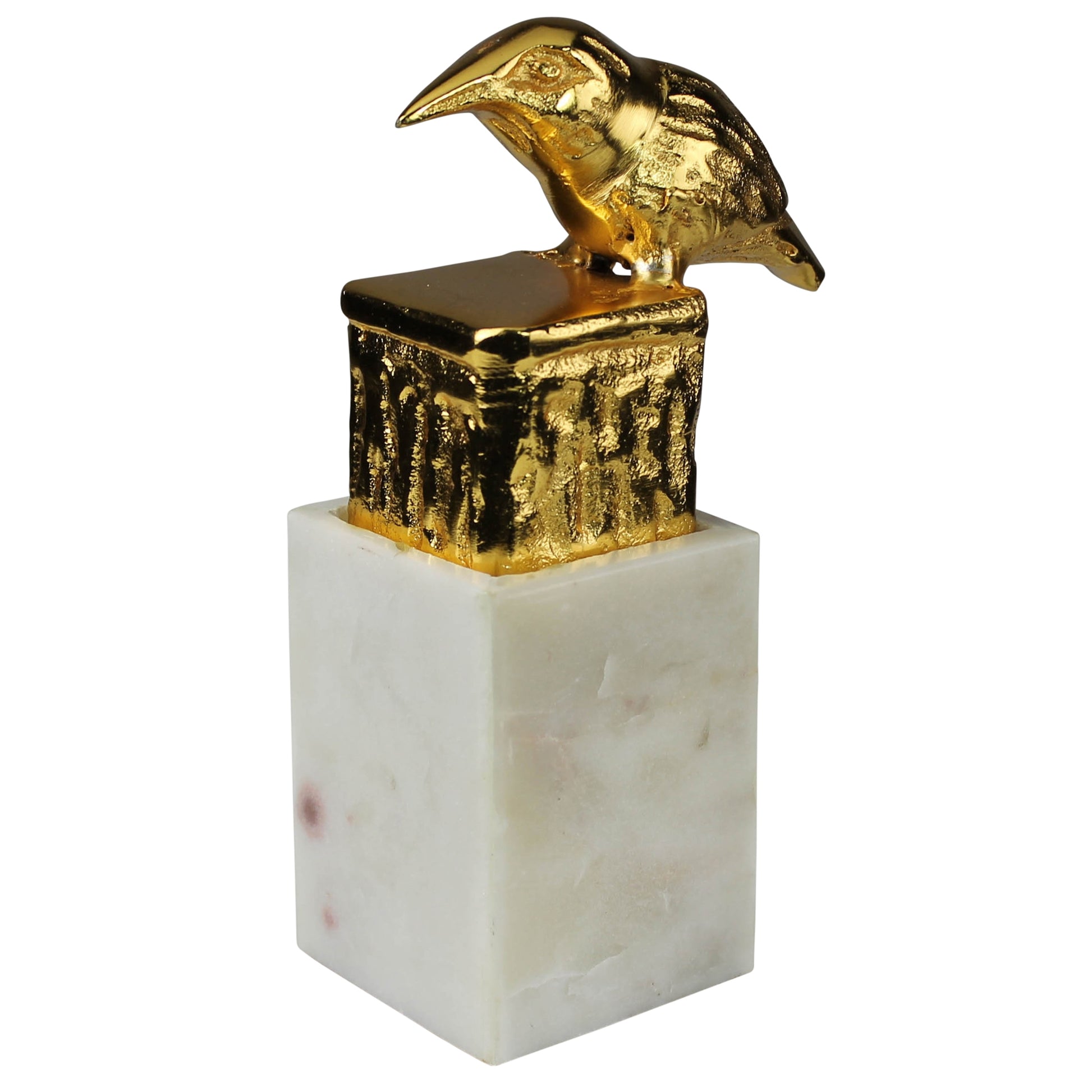Bird on Marble Block Set Of 4 By HomArt | Animals & Pets | Modishstore - 3