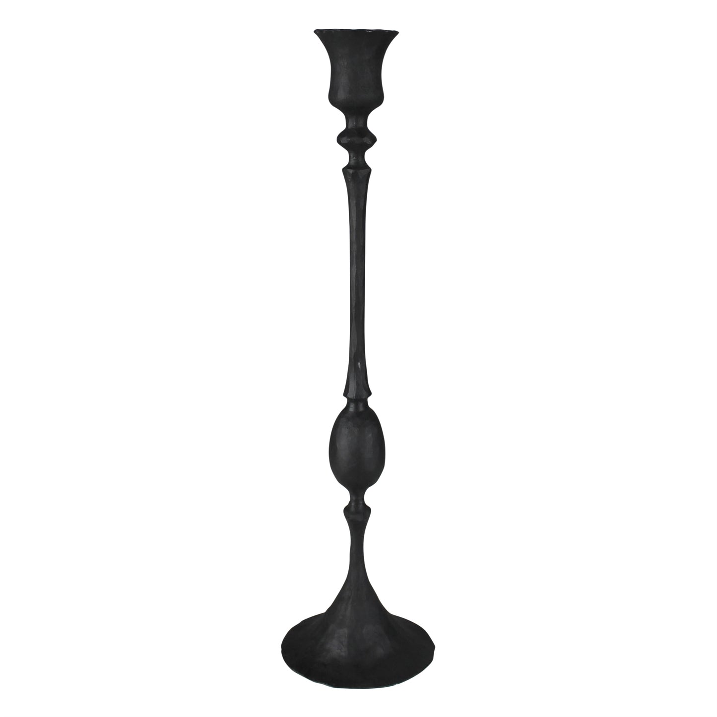 Petro Taper Holder, Black - Medium Set Of 8 By HomArt | Candle Holders | Modishstore - 1