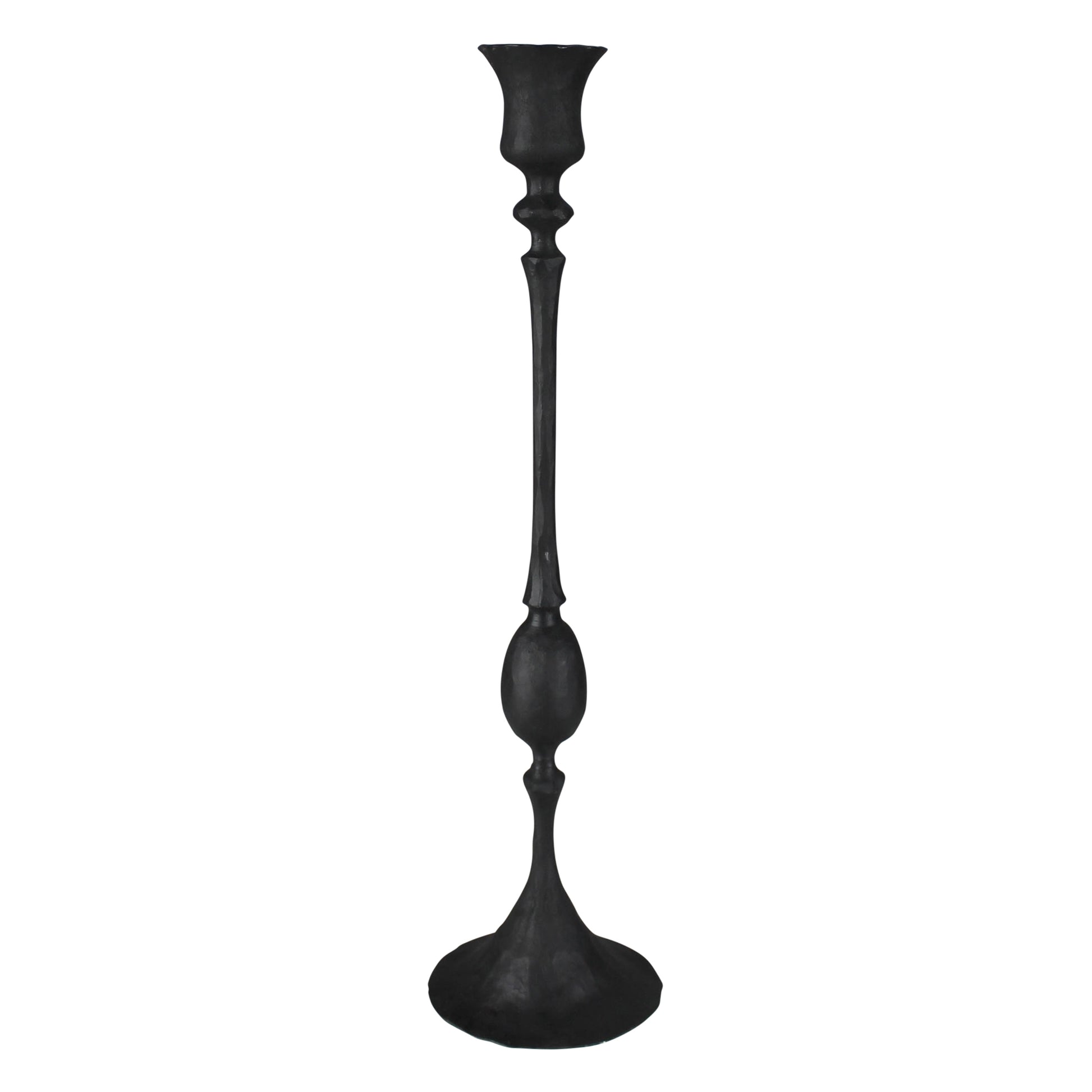 Petro Taper Holder, Black - Medium Set Of 8 By HomArt | Candle Holders | Modishstore - 1