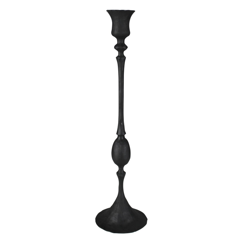 Petro Taper Holder, Black - Medium Set Of 8 By HomArt | Candle Holders | Modishstore - 1