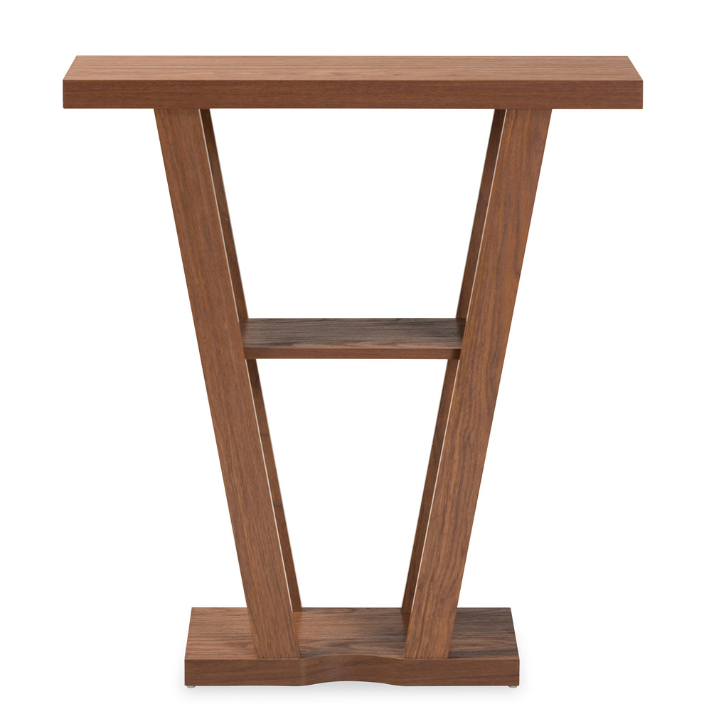Baxton Studio Boone Modern and Contemporary Walnut Brown Finished Wood Console Table | Console Tables | Modishstore - 3