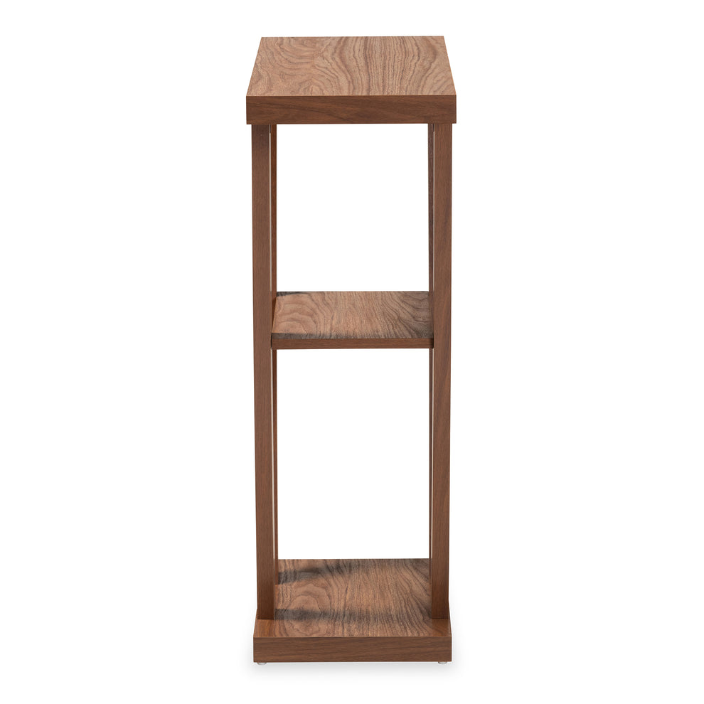 Baxton Studio Boone Modern and Contemporary Walnut Brown Finished Wood Console Table | Console Tables | Modishstore - 4