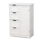 Baxton Studio Bauer Modern and Contemporary White Finished Wood 4-Drawer Bathroom Storage Cabinet | Cabinets | Modishstore - 2