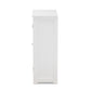 Baxton Studio Bauer Modern and Contemporary White Finished Wood 4-Drawer Bathroom Storage Cabinet | Cabinets | Modishstore - 5