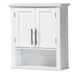 Baxton Studio Turner Modern and Contemporary White Finished Wood 2-Door Bathroom Wall Storage Cabinet | Cabinets | Modishstore - 2