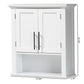 Baxton Studio Turner Modern and Contemporary White Finished Wood 2-Door Bathroom Wall Storage Cabinet | Cabinets | Modishstore - 6