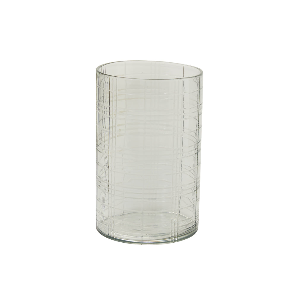 Etched Plaid Votive By Accent Decor | Planters, Troughs & Cachepots | Modishstore - 2