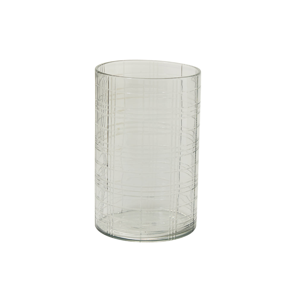 Etched Plaid Votive By Accent Decor | Planters, Troughs & Cachepots | Modishstore - 2