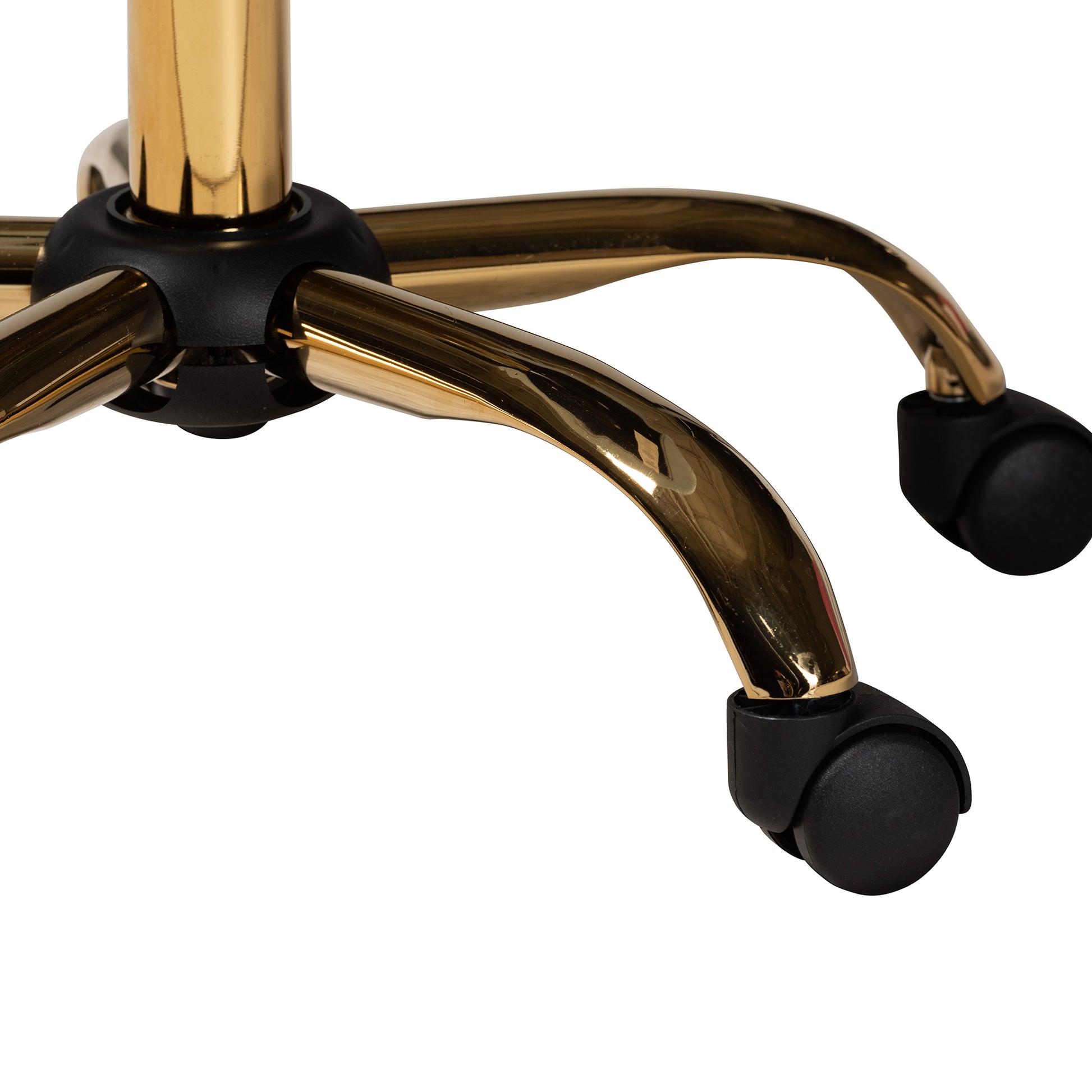 Baxton Studio Savara Contemporary Glam and Luxe Grey Velvet Fabric and Gold Metal Swivel Office Chair | Office Chairs | Modishstore - 18