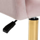 Baxton Studio Ravenna Contemporary Glam and Luxe Blush Pink Velvet Fabric and Gold Metal Swivel Office Chair | Office Chairs | Modishstore - 10