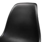 Baxton Studio Jaspen Modern and Contemporary Black Finished Polypropylene Plastic and Oak Brown Finished Wood 4-Piece Dining Chair Set | Dining Chairs | Modishstore - 4