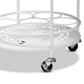 Baxton Studio Dallan Modern Industrial White Metal 2-Tier Kitchen Cart | Kitchen Carts | Modishstore - 4