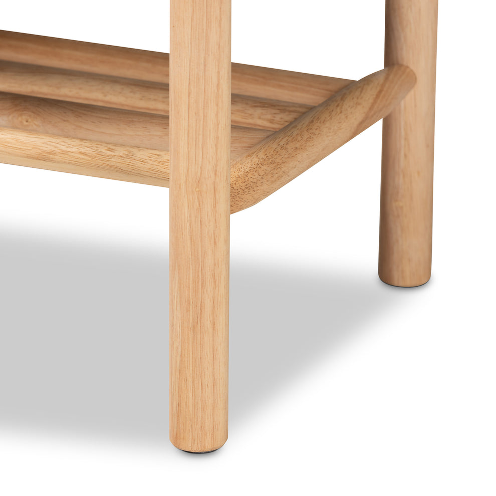Baxton Studio Cadmus Rustic Mid-Century Modern Black and Oak Brown Finished Wood Bench | Benches | Modishstore - 6