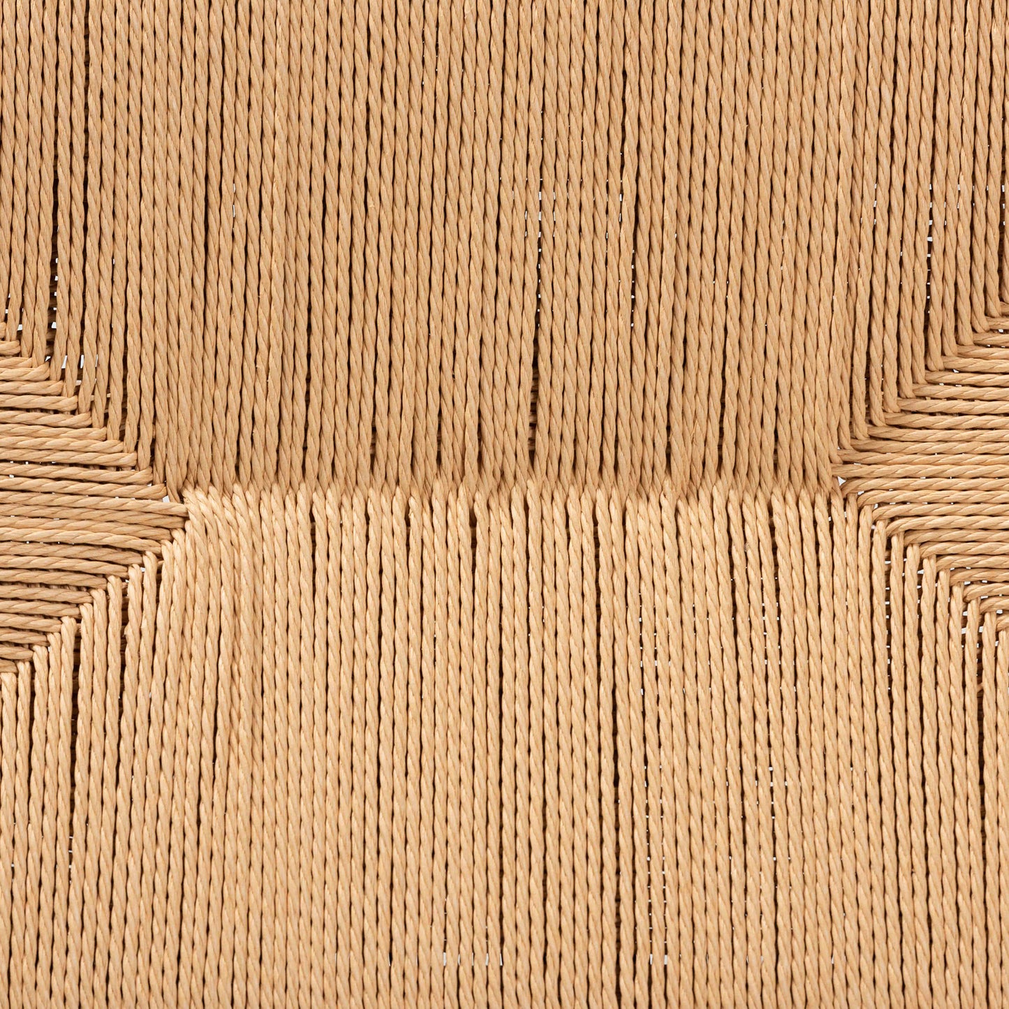 Baxton Studio Saura Mid-Century Modern Oak Brown Finished Wood and Hemp Accent Bench | Benches | Modishstore - 7