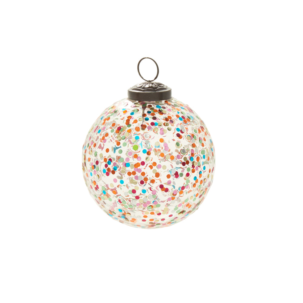 Rainbow Glitter Ornament Set of 8 By Accent Decor | Ornaments | Modishstore - 5