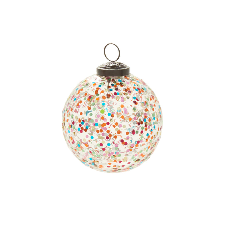 Rainbow Glitter Ornament Set of 8 By Accent Decor | Ornaments | Modishstore - 5