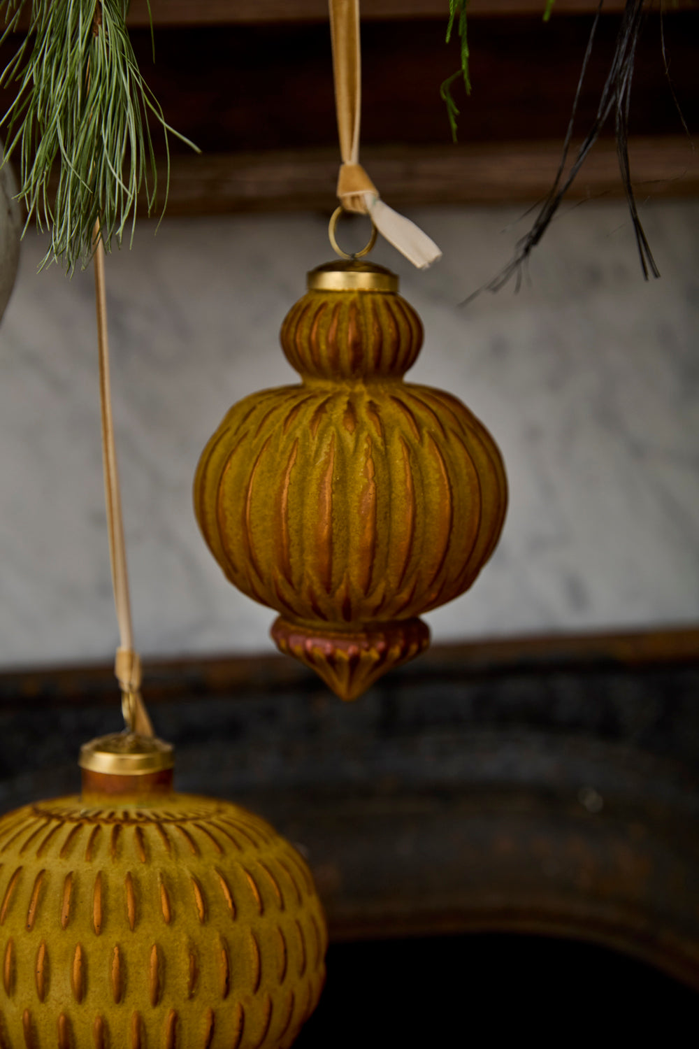 Nutmeg Ornament Set of 8 By Accent Decor | Ornaments | Modishstore - 4